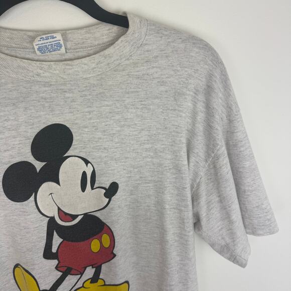 Vintage Disney Character Fashions Mickey Walt Disney World Grey T-Shirt Large - Picture 4 of 12